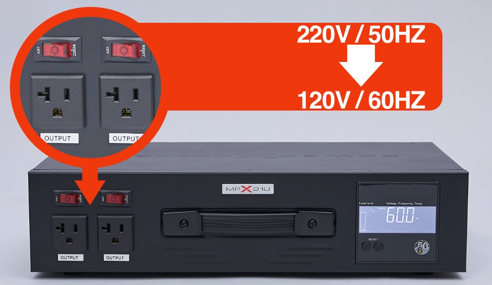 MPX-21U Portable Step Down Voltage Frequency Converter