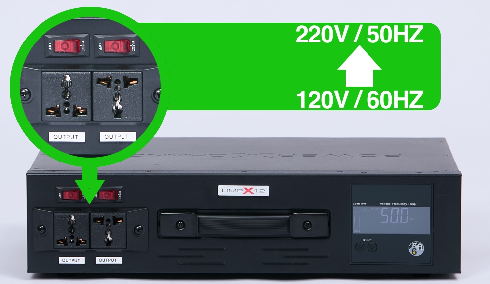 UMPX-12 Step Up Voltage Frequency Converter Front View
