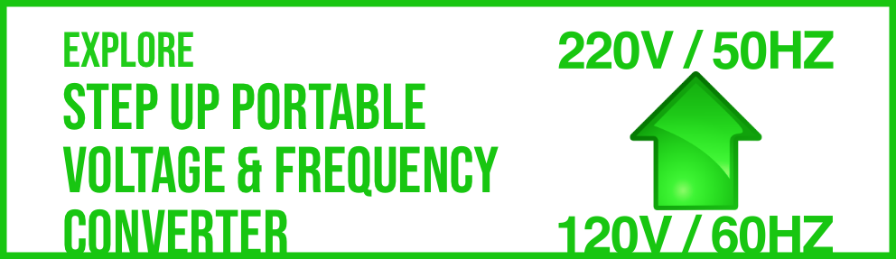 Explore UMPX-12 step up portable voltage frequency converter
