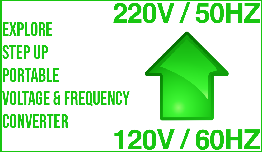 explore UMPX-12 step up portable voltage frequency converter